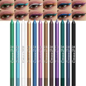 12 Color Eyeliner Pen (12pcs/set), Long Lasting Eyeliner Pencil, Easy Coloring Eye Makeup Pen, Professional Daily Makeup Accessories, Cosmetic