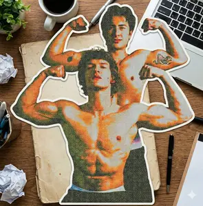 More Boys Kissing Sticker, Heated Rivalry 90s Bootleg Waterproof Vinyl Decal for Laptop & Water Bottle