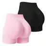 2-Pack New Three-Way Waist Seamless Sporty Compression Shorts for Women, Stretchy Shorts, Super Stretch Running Yoga Fitness Bottoms, Peach Butt Design Training Athletic Gym Shorts, Breathable Fitness Shorts