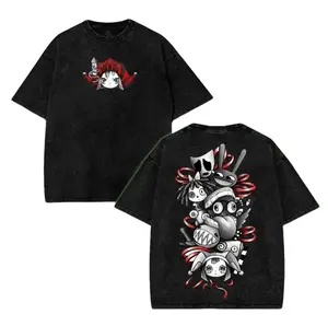 The Amazing Digital Circus Menswear Gift for anime fans Top Apparel Classic Seamless Simple designer shirts Men's Regular Fit Floral Print Tee Cotton Fabric Black Casual