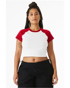 BELLA + CANVAS 1201 Women's Micro Rib Raglan Baby Tee