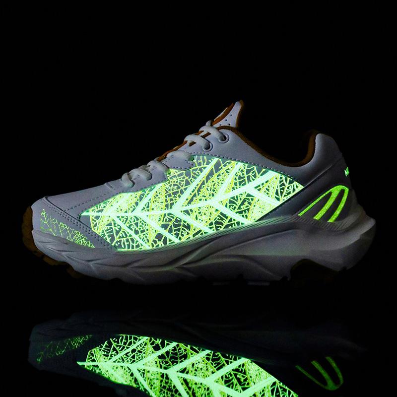 reverse Fashion Must-Have: Glowing Leaf Women’s Sneakers - Breathable DO1 Mesh Lining & Cold-Stick Craft for Durability