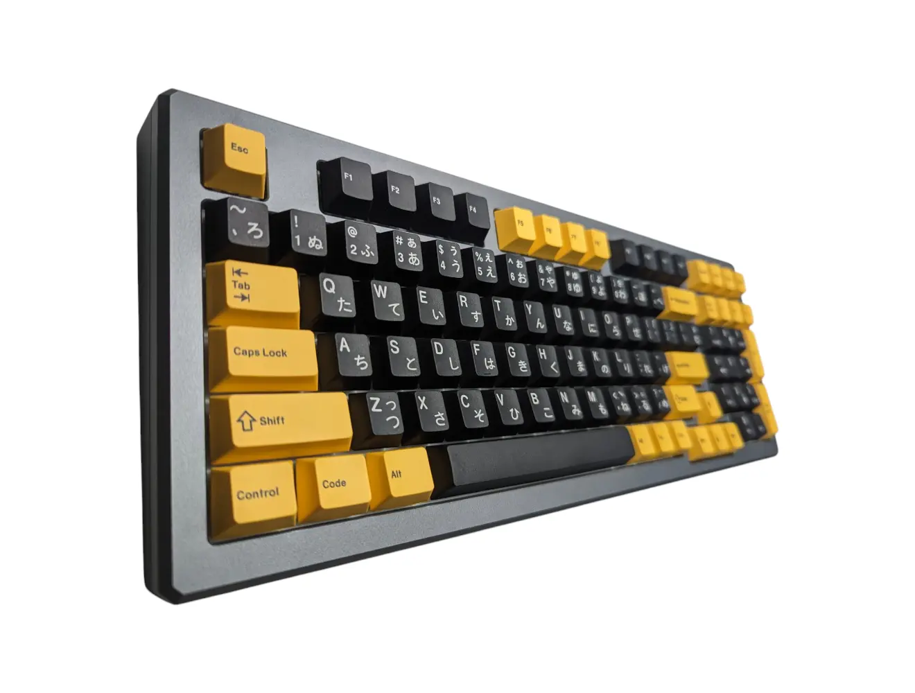 Harlequin Yellow on Black (TK-YOB) ABS Cherry MX Keycap Set