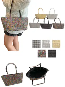 Water Drill Evening Tote Bag for Women, 2026 New Full Rhinestone Large Capacity Shoulder Bag, Multi-Color Options, Ideal for Daily Use