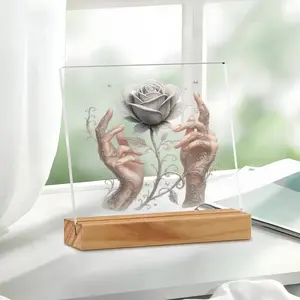 Elegant Rose Paperweight with Rose-Shaped & Diamond Accent - Stable Paperweight for Desk, Perfect for Office & Home Decor Suitable for Women, Ideal,, Housewarming - Decorative Accessory