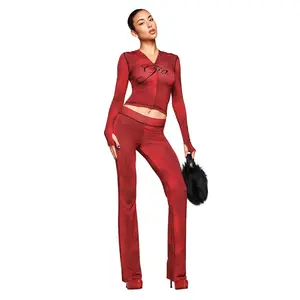 BLARE TRACKPANT - RED SERPENTINE