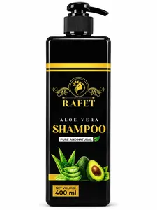 RAFET Aloe Vera Hydrating Shampoo for Soft Frizz-Free Hair – 400 ml / 13.5 fl oz