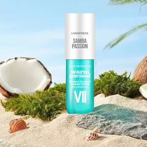 LANIMPRESS Samba Passion Fine Women Body & Hair Fine Perfume Mist, 3.0 fl.oz, New Look Series, Warm Gourmand Notes Flavor Fragrance Spray, Coconut Cream & Tropical Orchid, Long-Lasting Scent, Travel Size