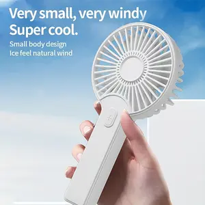 Portable fan, powerful airflow, 4-speed adjustable turbo mini fan, rechargeable battery personal fan, perfect for travel, camping, indoor and outdoor activities - a perfect gift for both men and women