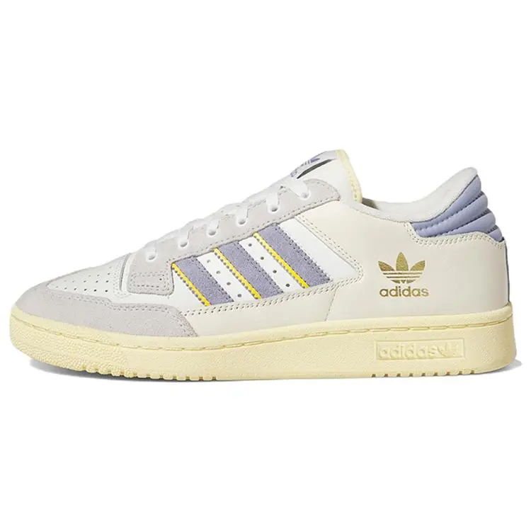 Adidas Centennial 85 Low Crystal White Silver Violet Trendy Durable Non-slip Skate Shoes Unisex ID1812