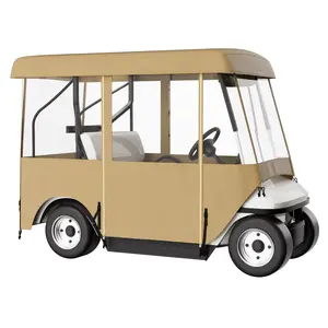 VEVOR Golf Cart Enclosure, 4-Person Golf Cart Cover, 4-Sided Fairway Deluxe, 300D Waterproof Driving Enclosure with Transparent Windows, Fit for EZGO, Club Car, Yamaha Cart (Roof Up to 78.7''L)