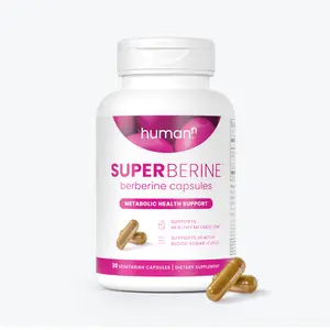 Humann SuperBerine Berberine Capsules - Metabolism & Blood Sugar Support, Doctor-Formulated Dual-Action Formula, 30 Count Clean Fitness Supplement