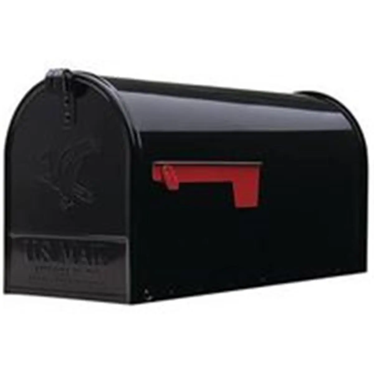 Solar Group Heavy-Duty Medium Premium Steel Mail Box - Post Mount, 22.875"h x 8.75"w x 11"l, 7.252 lbs, Black, Great Quality, Smooth, Ideal for Apartments