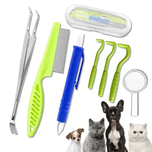 Lice removal tools include lice tweezers, flea combs, magnifying glasses, and dog lice removal tools. Lice removal tools are suitable for dogs, cats, and pet lice combs