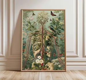 [Sale Up To 50%][No frame, Free Ship] Human Anatomy Poster, Human Body Posters, Anatomy Wall Prints, Educational Medical Print, Doctor Office Decor, Vintage Style Anatomy Poster