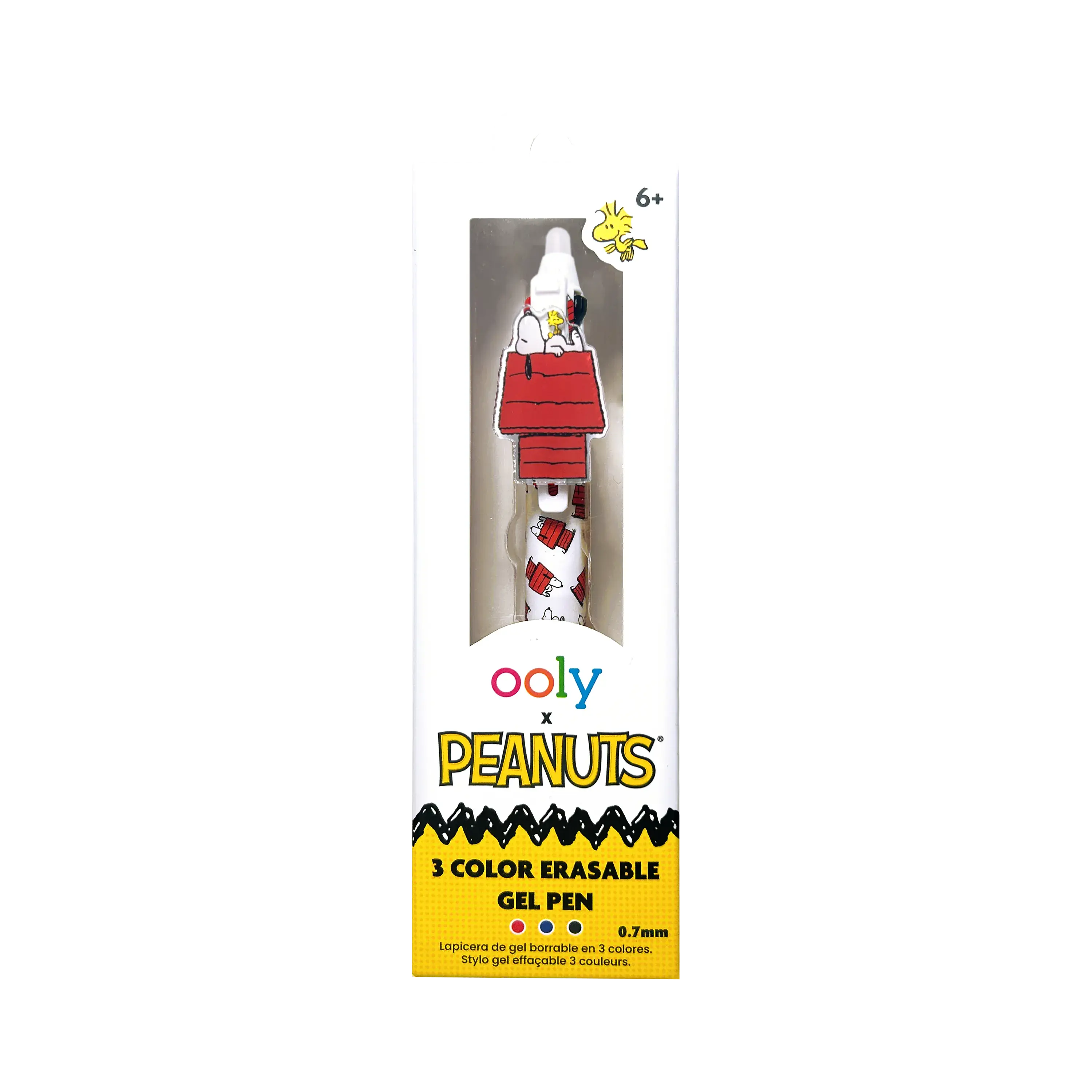 OOLY x Peanuts 3 Color Erasable Gel Pen - Snoopy & Woodstock OOLY x Peanuts 3 Color Erasable Gel Pen - Snoopy & Woodstock
