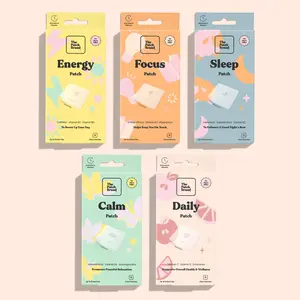 The Patch Brand Variety Pack - Energy Focus Sleep Calm Daily Patches with Caffeine Vitamin B3 B6 Omega 3 Melatonin Ashwagandha for Health & Wellness