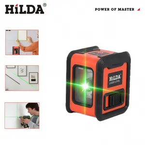 2-Line Self-Leveling Laser Level - Features ultra-green intersecting horizontal and vertical laser beams with high-precision thin lines, Ideal as a home renovation tool, DIY tool, Laser leveler tool