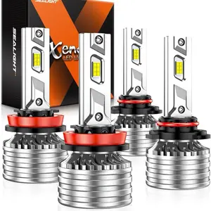 SEALIGHT X5 9005-HB3. H8/H9/H11/H16 LED Headlight Pack 4 Cold White Light