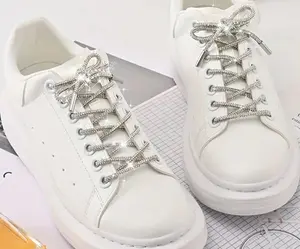 Diamond Sparkle Rhinestone Shoe Laces for Stylish White Sneakers with Sparkling Accents Elevate Your Footwear with Glamour