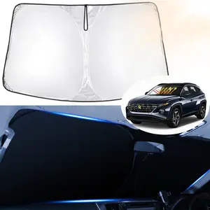 Canvcle Windshield Sun Shade Custom Fit for Hyundai Tucson 2022-2024 2025 2026 Accessories Sun Shade Front Windshield Sun Visors Foldable Thicker 5-Layer Blocks Sun UV Rays