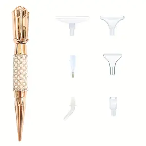 1pc 7-In-1 Diamond Painting Pen Set, New Style 5D DIY Plastic Drill Tool Kit, Multi-Functional Diamond Art Brush Pens, Diamond Art Tools