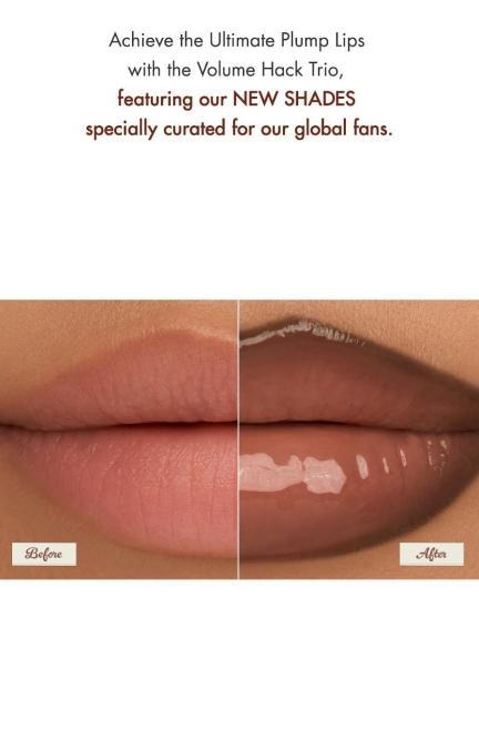 Volume Hack Trio Sweet Fig Set |  Lip Combo for Plump, Hydrated & Glossy Lips | 3-in-1 Kit (3 Shades, Lip Mate Pencil 0.5g, Melting Balm 3.5g, & Color Gloss 4g)