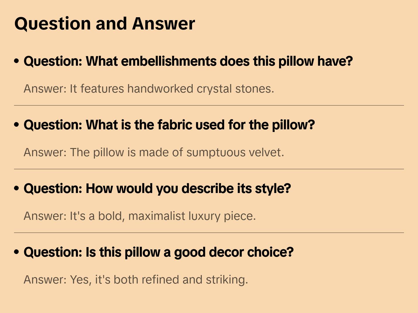 Sam + Misti Adriana Bedazzled Crystal Silver Pillow