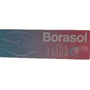 1pcs Borasol Feminine Wash Antibacterial Powder for Intimate Hygiene with Baking Soda Sulfate pH Balanced Formula Anti-bacterial Protection