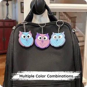 Cute and Colorful Owl Bag Charm – Perfect Back to School gift for the Red Panda Fan in your life