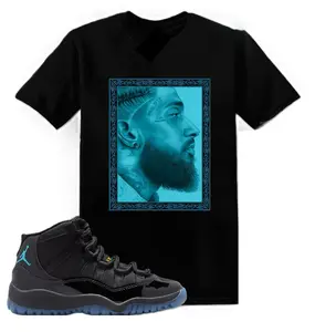 11 Gamma Shirt Men, Black Shirt Matching 11 Gamma Blue Sneaker, Gamma Blue 11s Shirt, Classic style, Streetwear, Unisex Shirt Gift