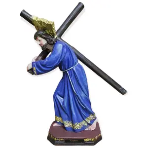 Nazareno 8" Inches Tall Jesus de Nazareth Estatua Brand New Semana Santa  Nazarene Religious art image, home decor, wall decor, church events, gifts