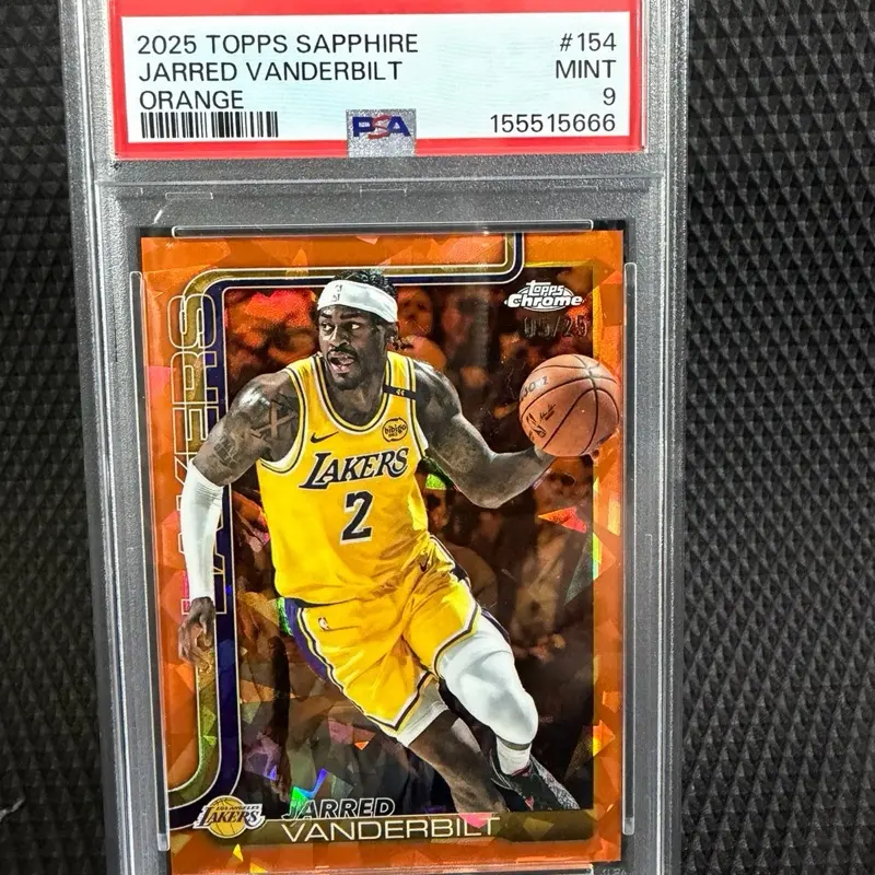 Jarred Vanderbilt Orange /25 Topps Sapphire PSA 9
