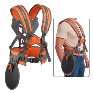 Patented Weed Eater Handle Extension + Universal String Trimmer Shoulder Harness for Weed Wacker, Weed Eater & Brush Cutter, Adjustable Ergonomic Lawn Care Support Strap Reduces Arm & Back Fatigue for Yard Work