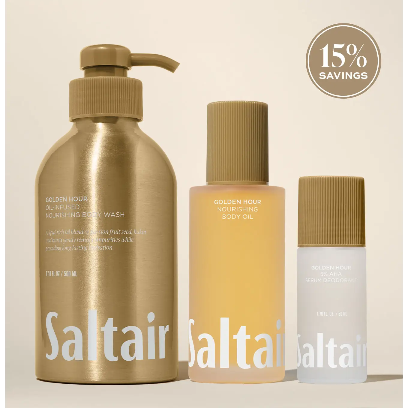 Saltair Golden Hour Essentials Set - Radiant Sunflower, Juicy Pineapple, & Fresh Coconut