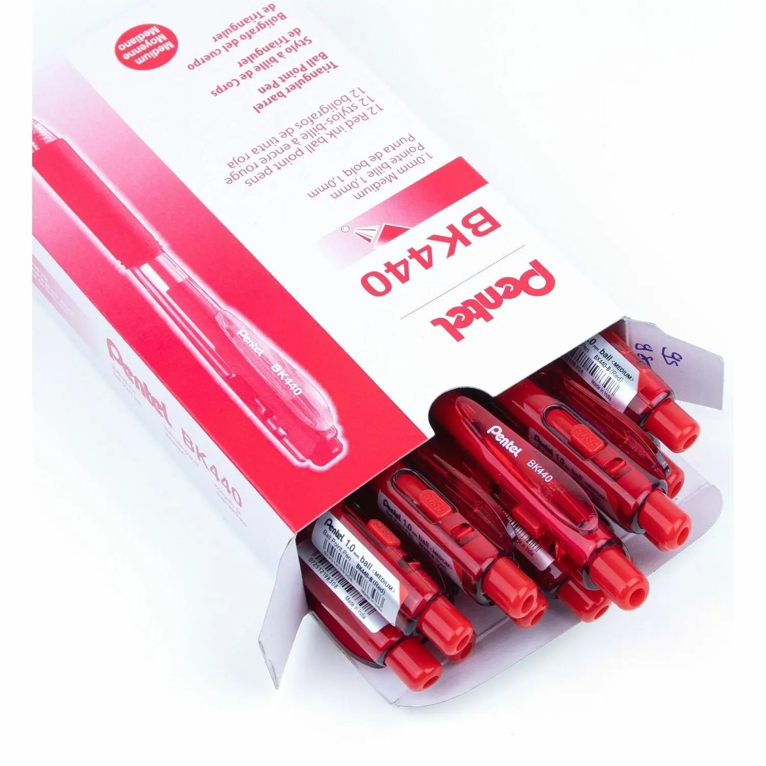 Pentel WOW! Retractable Ballpoint Pens, 1 Dozen, PENBK440B