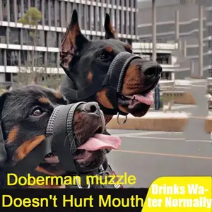 Breathable Dog Mouth Guard Cover, Anti Bite Anti Bark Anti Random Eating Pet Muzzle, Comfortable Outdoor Walking Training Accessory for All Size Dogs Husky