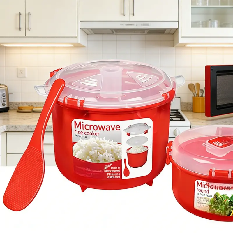 2-Pack Rice Cooker & Round Container