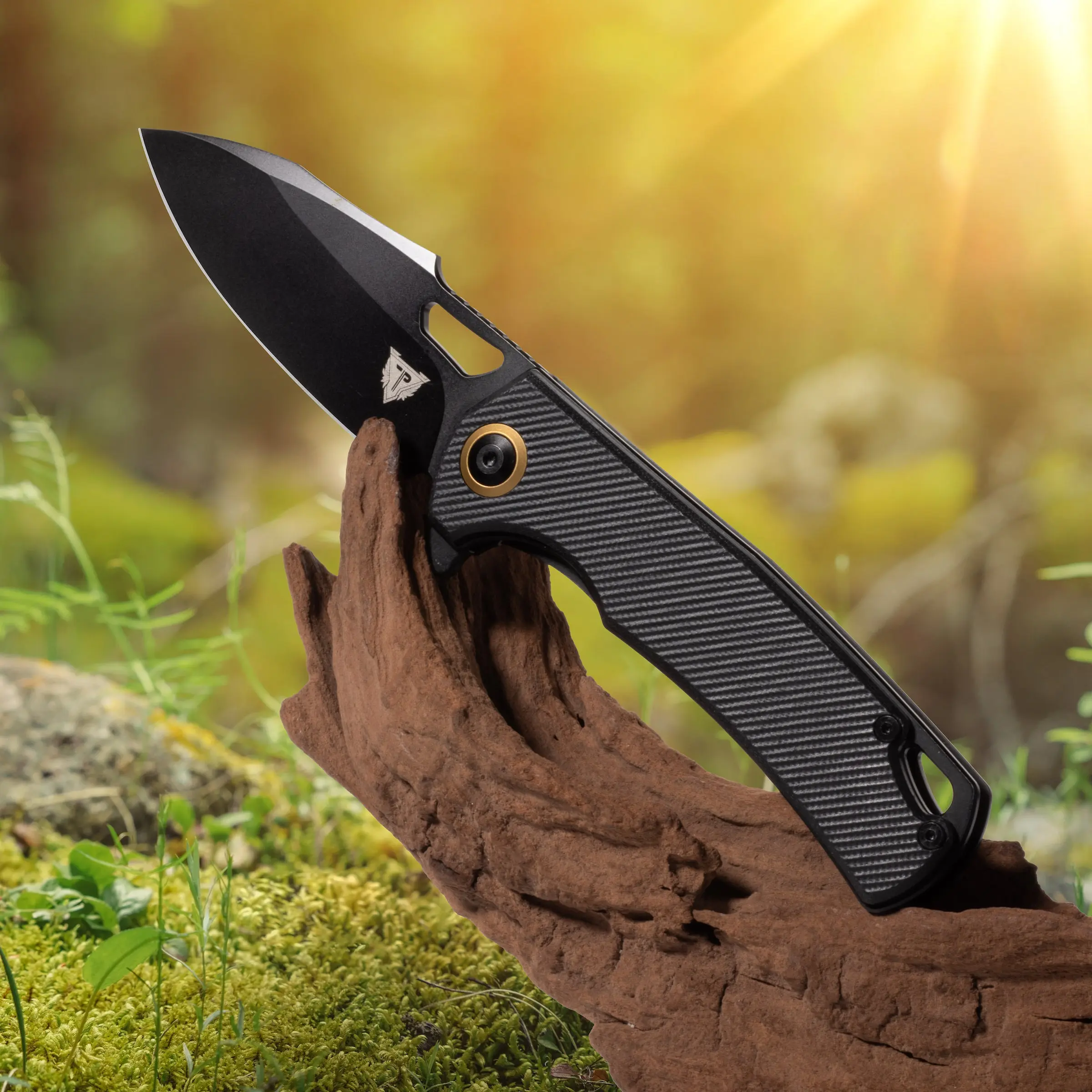 Shadowhawk Folding Blade – Black Stainless Steel EDC Knife