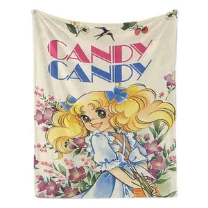 The iconic Candy Candy poster, now on a cozy blanket  Full of 70s shojo charm and vintage vibes 30x40 40x50 50x60 60x80inch