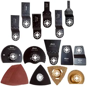 24-Piece Oscillating Multi-Tool Saw Blades and Accessories Set, Multi-Tool Accessory Kit, Attachments,, Fein, Worx,,, Harbor Freight, and More