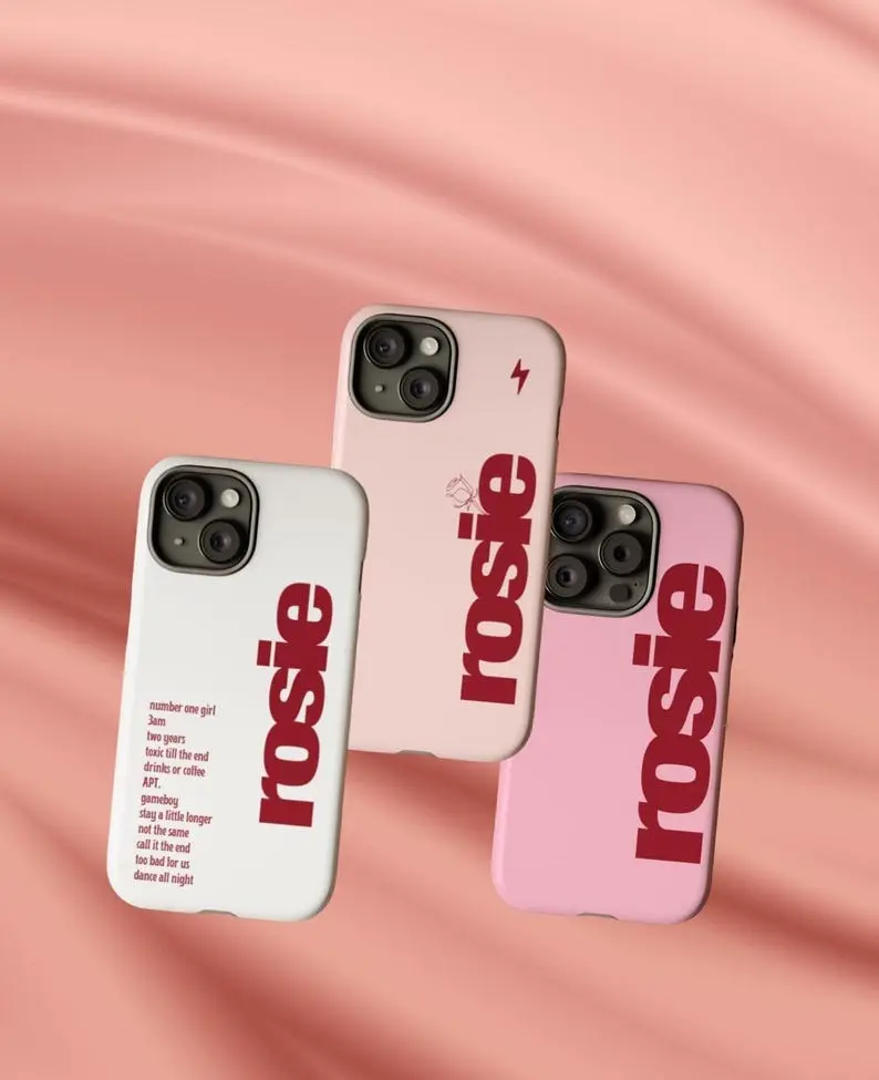 Rosie Album Kpop Fan Art Tough Case, Cute Phone Cover, Kpop Phone Accessories, BP Fan Merch, Rose Phone Case, Kpop Trendy Concert Gifts