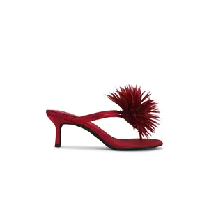 Jeffrey Campbell Firework Sandal in Red Satin