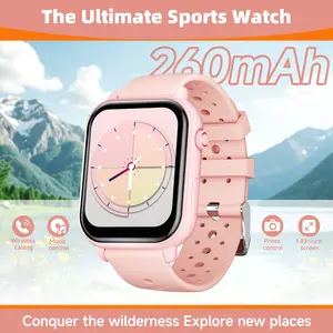 SIMSONLAB Smartwatch, DIY Customizable Watch Face, Bluetooth-compatible Remote Photography/music Control, Multiple Sports Modes, Colorful Bands