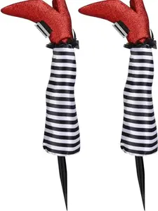 Ochine Halloween Wicked Witch Legs Prop Halloween Witch Decor
