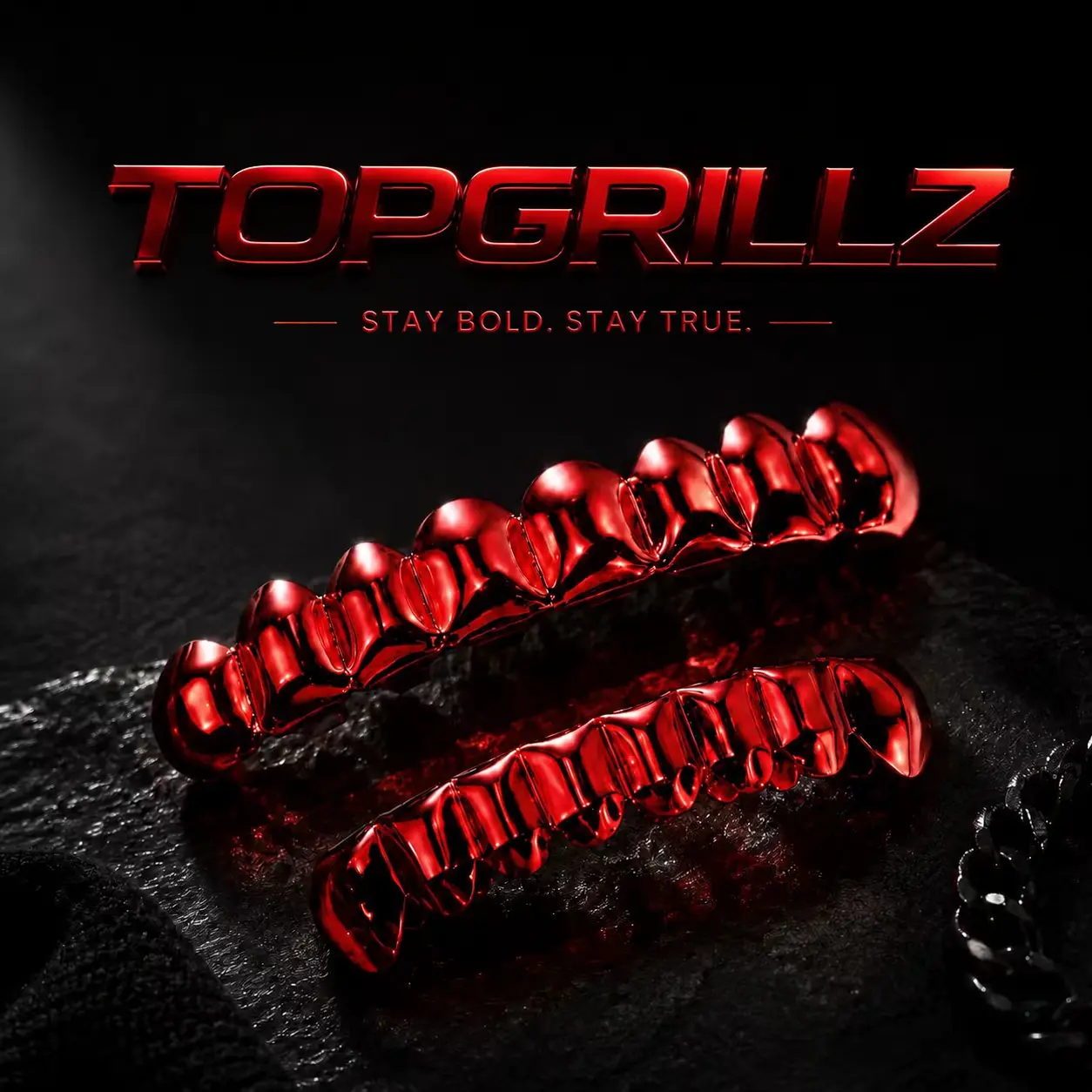 TOP Grillz Teeth - Unisex Hip-Hop Rapper Costume Accessory TOP Grillz Teeth - Unisex Hip-Hop Rapper Costume Accessory