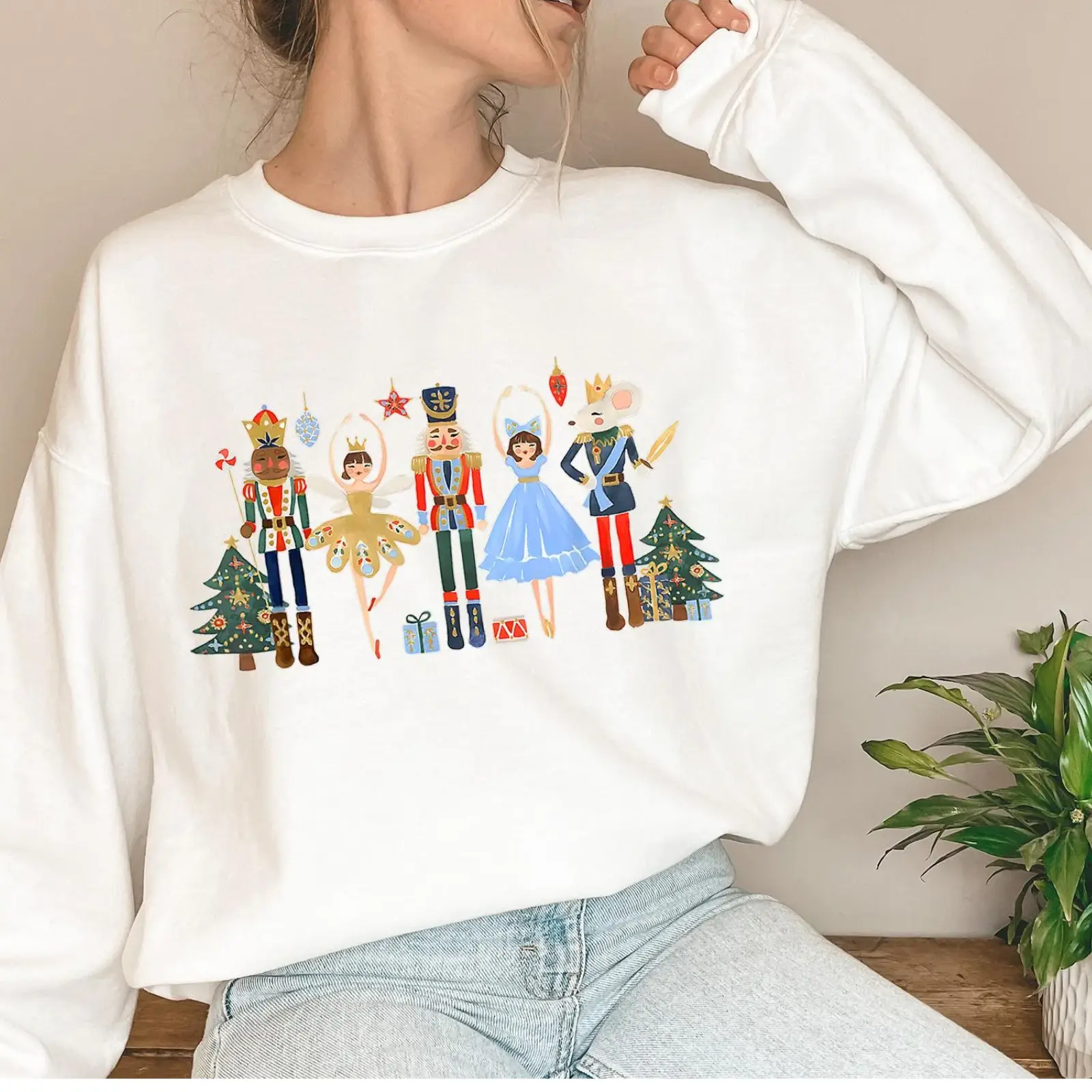 Nutcracker Sweatshirt - Christmas Nutcracker Sweatshirt - Nutcracker Ballet Sweater - Christmas Party Sweater