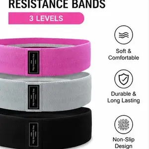 Resistance Bands Set, Elastic Band Sports Accessories for Glutes & Legs with Sports Tape