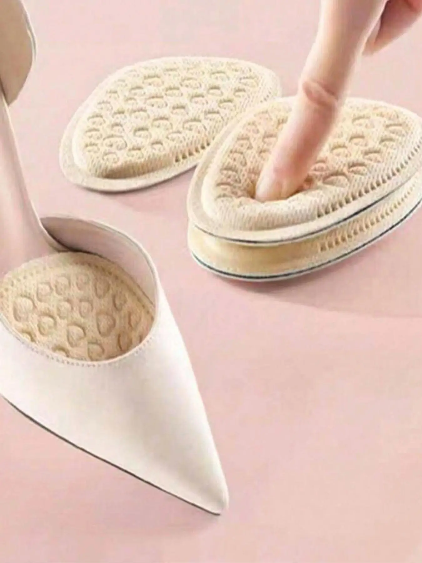 Women's Anti-slip Forefoot Insoles, Soft Comfortable Breathable High Heel Insoles, Anti-drop Shoes Toe Guards for Women & Girls