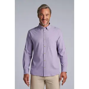 Men's Aricia Long Sleeve Shirt | Lavender Gray